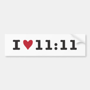 Pegatina Para Coche I 11:11 del corazón