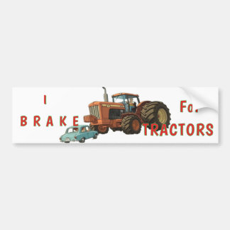 Pegatina Para Coche I Brake for Tractors Bumper Sticker
