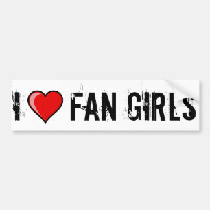 Pegatina Para Coche I chicas de la fan del corazón