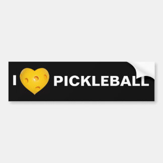 Pegatina Para Coche I corazón (amor) Pickleball