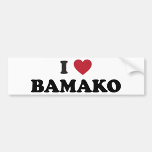 Pegatina Para Coche I corazón Bamako Malí