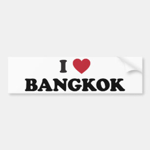 Pegatina Para Coche I corazón Bangkok Tailandia