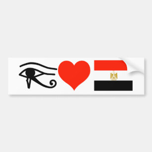 Pegatina Para Coche I corazón Egipto