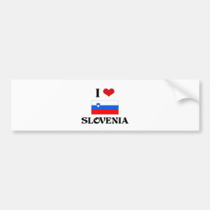 PEGATINA PARA COCHE I CORAZÓN ESLOVENIA