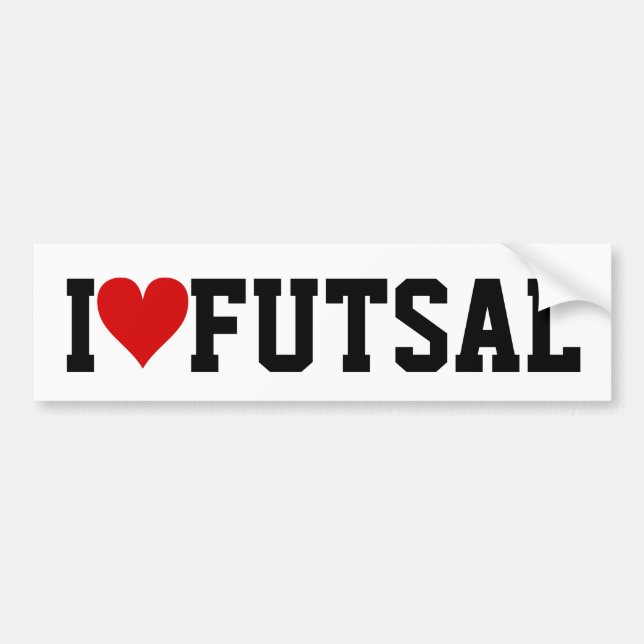 Pegatina Para Coche I [Corazón] Futsal (Frente)