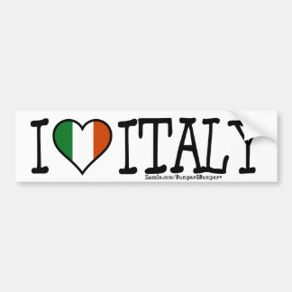 PEGATINA PARA COCHE I CORAZÓN ITALIA