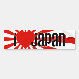 Pegatina Para Coche ¡I corazón Japón!