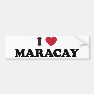 Pegatina Para Coche I corazón Maracay Venezuela