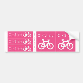 Pegatina Para Coche I (corazón) mi bici