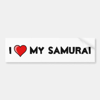 Pegatina Para Coche I corazón mi samurai