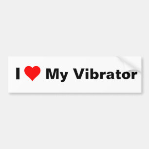 Pegatina Para Coche I corazón mi vibrador