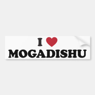 Pegatina Para Coche I corazón Mogadishu Somalia