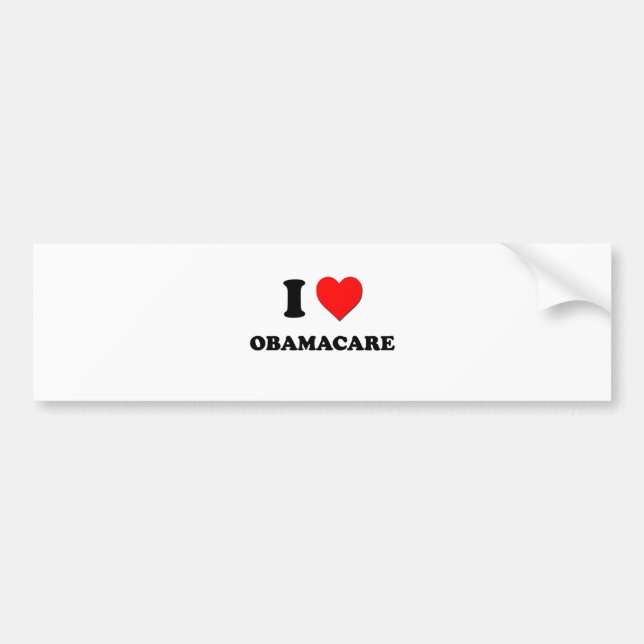 Pegatina Para Coche I corazón Obamacare (Frente)