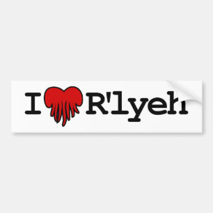 Pegatina Para Coche I corazón R'lyeh