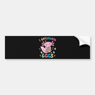 Pegatina Para Coche I Eatsolotl Huevos Rabbit Axolotl Bunny Easter