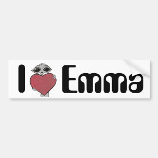 Pegatina Para Coche I extranjero de Emma del corazón