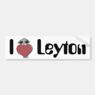 Pegatina Para Coche I extranjero de Leyton del corazón