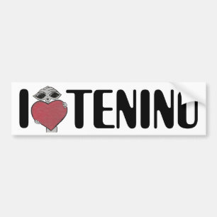 Pegatina Para Coche I extranjero de Tenino del amor del corazón