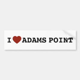 Pegatina Para Coche I heart Adams Point Bumper Sticker