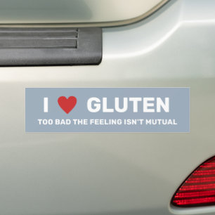 Pegatina Para Coche I Heart Gluten