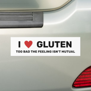 Pegatina Para Coche I Heart Gluten