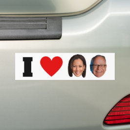 Pegatina Para Coche I Heart Harris Walz