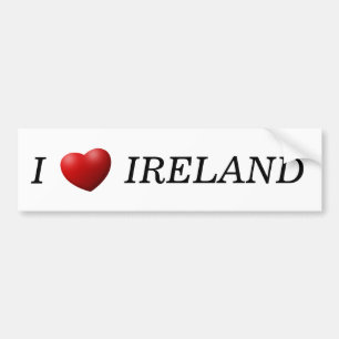 Pegatina Para Coche I Heart Ireland bscn