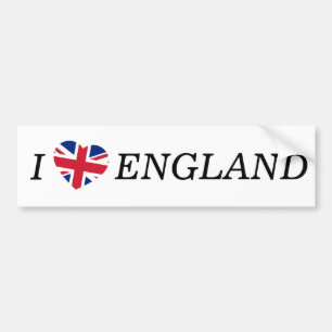 Pegatina Para Coche I Heartflag England bscnt