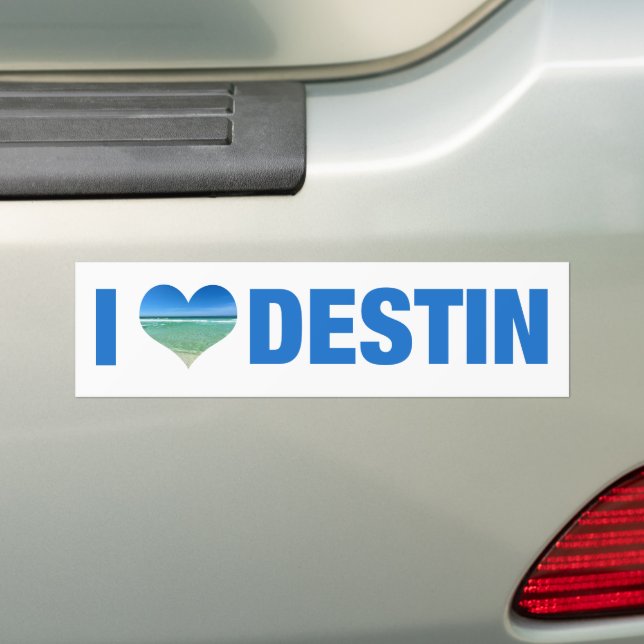 Pegatina Para Coche I Love Destin Florida Cute Beach (en coche)