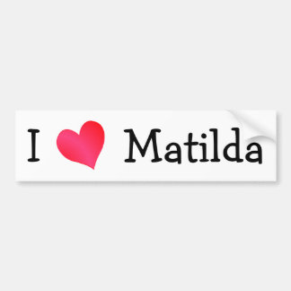 Pegatina Para Coche I Love Matilda
