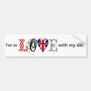 Pegatina Para Coche I LOVE my car bordadores