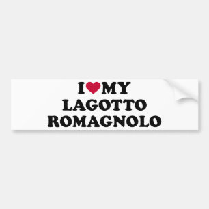 Pegatina Para Coche I love my Lagotto Romagnolo