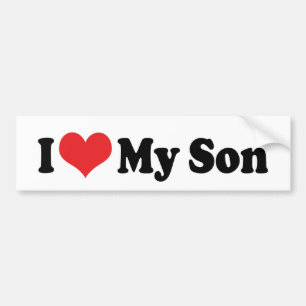 Pegatina Para Coche I Love My Son Bumper Sticker