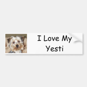 Pegatina Para Coche I Love My Yesti
