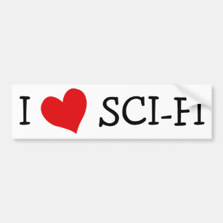 Pegatina Para Coche I Love Sci-fi