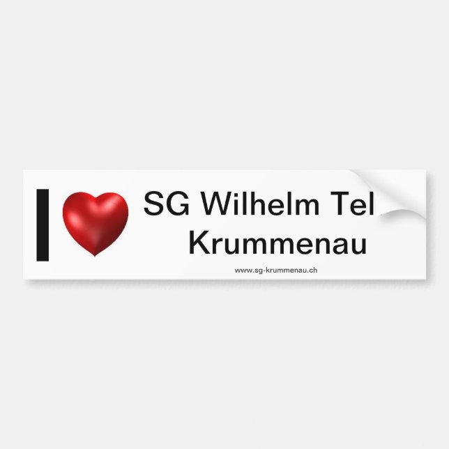 Pegatina Para Coche I Love SGWT (Frente)