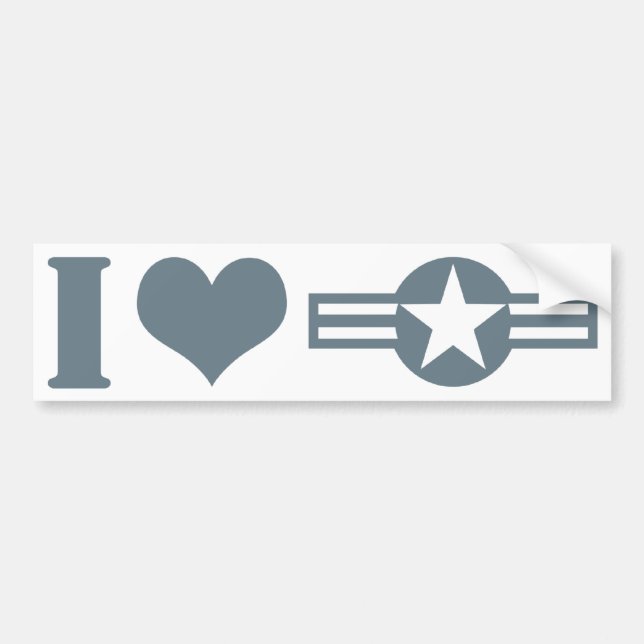 Pegatina Para Coche I Luv USA Bumper Sticker (Frente)