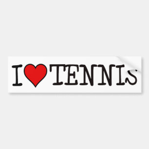 PEGATINA PARA COCHE I TENIS DEL CORAZÓN
