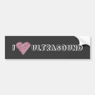 Pegatina Para Coche I ultrasonido del corazón