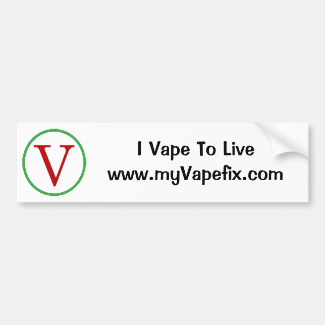 Pegatina Para Coche I Vape a vivir (Frente)