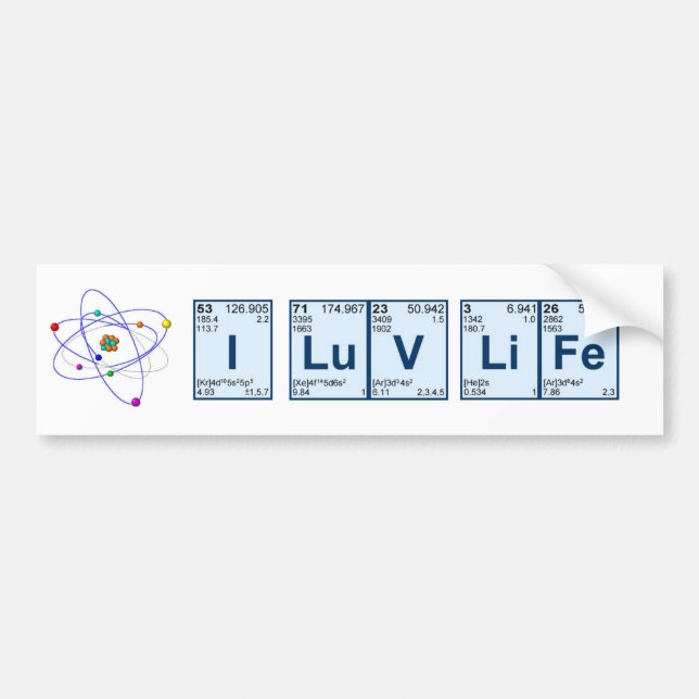 Pegatina Para Coche I vida de LuV (Frente)