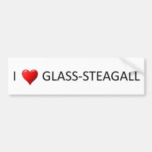 Pegatina Para Coche I vidrio Steagall del corazón