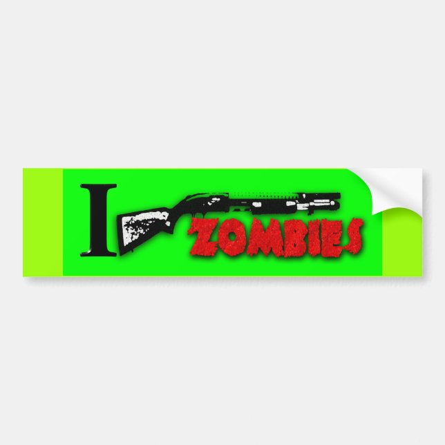 PEGATINA PARA COCHE I ZOMBIS DE LA ESCOPETA (Frente)