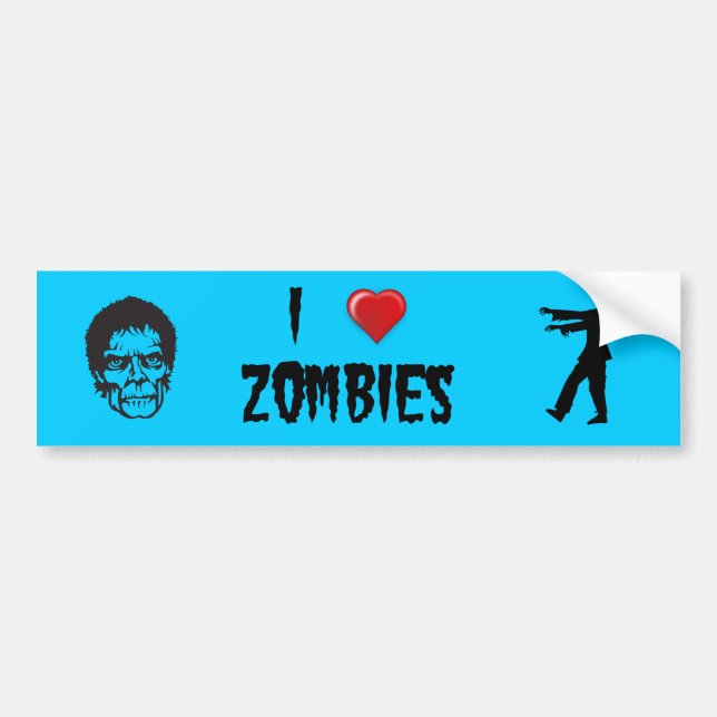 Pegatina Para Coche I zombis del corazón (Frente)