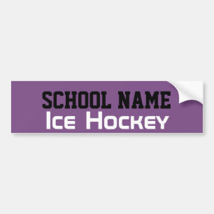Pegatina Para Coche Ice Hockey - Create Your Own School Spirit