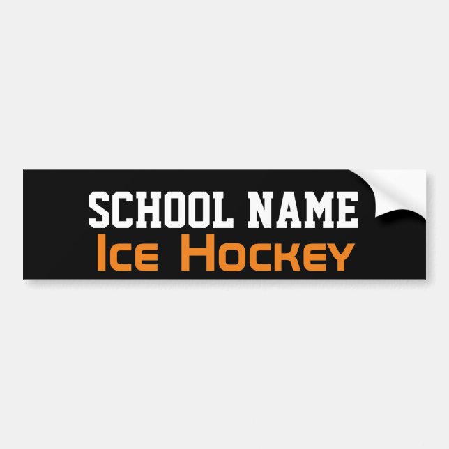 Pegatina Para Coche Ice Hockey - Create Your Own School Spirit (Frente)