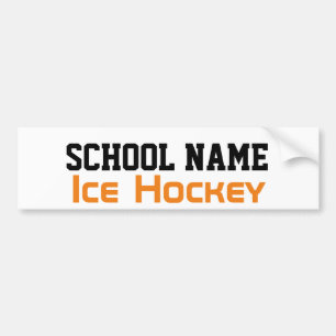 Pegatina Para Coche Ice Hockey - Create Your Own School Spirit