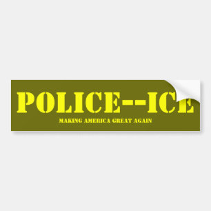 PEGATINA PARA COCHE ICE POLICIAL
