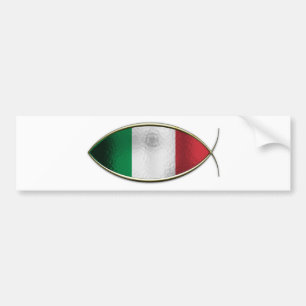 Pegatina Para Coche Ichthus - bandera italiana