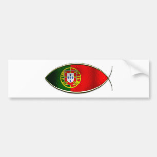 Pegatina Para Coche Ichthus - bandera portuguesa